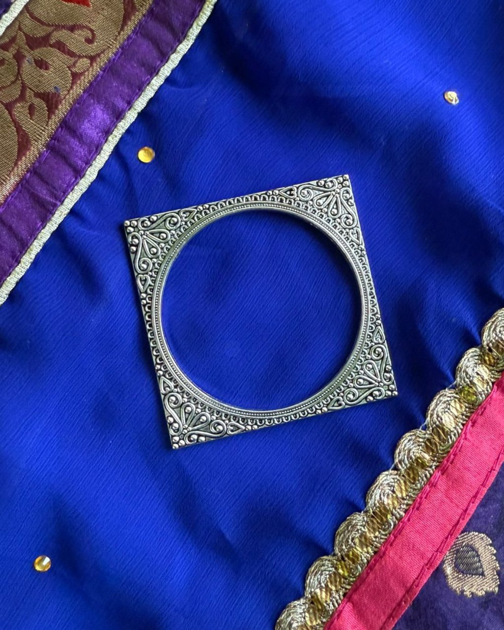 Oxidised Bangle – Square Antique Design (1 PC)